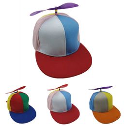 Hats Summer Women Men Helicopter Propeller Baseball Caps Colorful Patchwork Sun Cap Children Kids Adjustable Snapback Dad Hat P230424