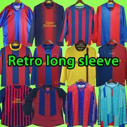 1996 Retro Soccer Jerseys Long Sleeve Football Shirt 1991 1992 1997 2003 2004 2005 2006 2007 2008 2009 2010 RONALDINHO A.INIESTA 91 92 96