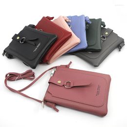 Wallets 2023 Women Long Casual Letter Print Coin Bag Standard Walet Purse Cell Phone Pocket Solid Handbag For Gifts