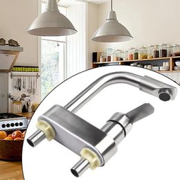 Bathroom Sink Faucets 1PCS Basin Faucet 2 Holes Single Handle Stainless Steel Tap Cold And Mixer DIY Home Renovation