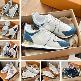 Famous Brand Run Away Men Sneakers Shoes Low Top Suede Mesh Leather Trainers Women Casual Walking Party Wedding Footwear Couple Run Sports EU35-46 Original Box