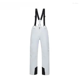 Skiing Pants Winter White Snow Bibs Overalls Waterproof Snowboard Pant Adjustable Outdoor Snowboarding For Women