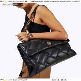 Kurt Geiger Treasure-G Top Designer Bag Leather Silver Chain Purse Stripes Big Cross Body Luxury Shoulder Bag Chains Small Cross Body