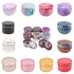 Storage Bottles 24 Styles Candle Jars With Lid Round Container Tins Tinplate Can DIY Salves Skin Care Samples Travel Empty Box