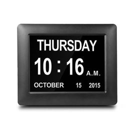 Digital Day Clock Led Calendar Dementia Alarm Showing Time Date Month Year Memory Loss Large Digital Table Clock199t