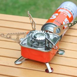Stoves Camping Gas Stove Mini Heater Cookware Outdoor Tourist Cooker Portable Picnic Barbecue BBQ 231123