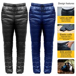 Other Sporting Goods Climbing Warm Slim Trousers Plus Size Thicken Outdoor Skiing Camping Down Pants Travelling Easy Carrying Portable Parts 231123