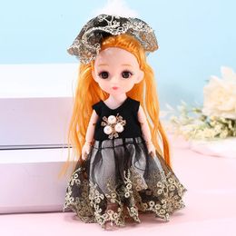 Dolls 16cm BJD Doll with Clothes and Shoes Cute Sweet Face Big Eyes Princess Girl Gift Baby Toys 231124