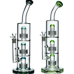 13inchs New Glass Water Bongs Dab Rigs Hookahs Smoke Glass Pipe matrix Perc Oil Unique Bong With 14mm Joint