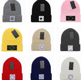 Luxury Stone Beanie Island Brand Knitted Hat Designer Cap Mens Fitted Hats Unisex Cashmere Letters Casual Skull Caps Outdoor51