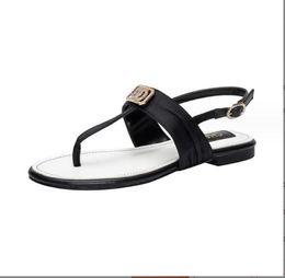 Luxury Metallic Slide Sandals Designer Slides Women's Slippers Shoes Summer Sandal Fashion Wide Flat Flip Flops Slipper For Women Low Heel Shoes Size 35-42 CH69