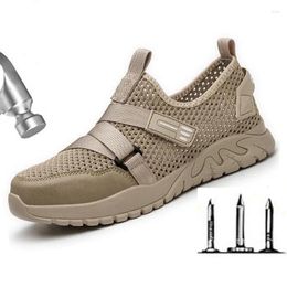 Boots Summer Breathable Men's Labour Protection Shoes Anti-smash Anti-puncture Protective Insulated M1016