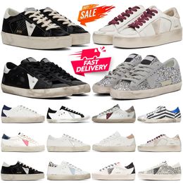 golden goose Sapatos causais Goldens Homens Mulheres Gansos Designer Sapatilhas Plataforma Dourada Moda Gooseity Sapatos Velhos Sujos Couro Treinadores Ao Ar Livre