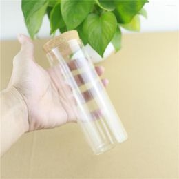 Storage Bottles 6pcs/lot 55 150mm 240ml Glass Jar Container Airtight Canister Kitchen Jars Thick Food