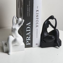Decorative Objects Figurines Modern home office bookshelf decoration resin statue room desktop abstract art body sculpture and figure shelf accessories