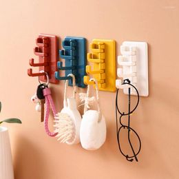 Hooks Creative Organ Self-adhesive Hook Storage Rack Wall Hanging Shelf Waterproof Mount Kitchen Bathroom Gadgets Decoration