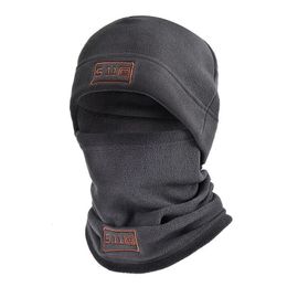 Fashion Face Masks Neck Gaiter Winter Fleece Hat Scarf Set Thermal Head Cover Tactical Warm Balaclava Bonnet Face Ski Mask Hat Neck Warmer Sport Cycling 231123