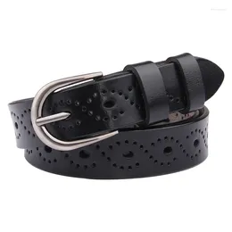 Belts Fashion Alloy Chain Luxury For Genuine Leather Style Buckle Jeans Decorative Ladies Retro