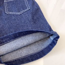 Calça de jeans infantil designer de bebê calças de praia jeans calma de natação Trunks de luxo 2023 verão com cartas de bolso