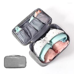 Duffel Bags High Quality Cosmetic Underwear Organiser Lingerie Bra Travel Bag Multi-function Pouch Zip Cases Clothes Cloth Art Sui