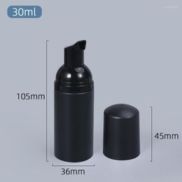 Storage Bottles 2pcs 30ml 50ml Portable Foam Bottle Empty Black Pump Cosmetic Lotion Soap Dispenser Matte Refillable