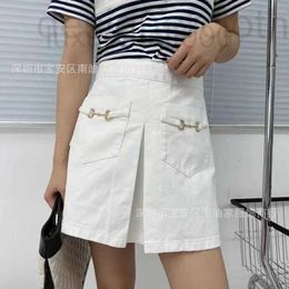 Skirts designer luxury Women's Jeans G22 spring and summer new style denim capris front double button siro spinning trend G67Q R4WM