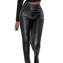 Women's Pants Women's Autumn And Winter Zipper Casual Pant Pu Leather Tight Very Short Shorts Women