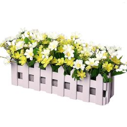 Decorative Flowers Home Bonsai Decoration Artificial Plants In Pot Chrysanthemum Rose Scented Spray For