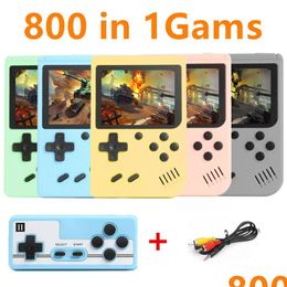 Portable Game Players 500 In 1 Retro Video Player Support Two 8 Bit 3.0 Inch Colorf Lcd Mini Handheld Aroon Console Drop Delivery Game Dhmxy