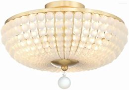 Chandeliers Crystorama Bella 3 Light Antique Gold Ceiling Mount