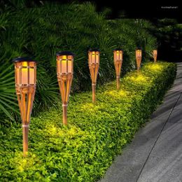 Interactive Lighting For Outdoor Landscapes Solar Flame Light Underground Lamp Waterproof