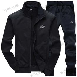 Men's Tracksuits 2023 Gym Spring Jacket + Pants Casual Tracksuit Men Sportswear Tracksuits Men Polyester Sweatshirt Sporting Fleece ropa hombre T231124