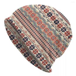 Berets Traditional Palestinian Pattern Skullies Beanies Hats Abstract Art Spring Men Women Ski Caps Warm Multifunction Bonnet Knit Hat