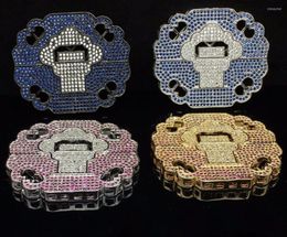 Pendant Necklaces Micro Zircon Box Multicolor Pendants Send Necklace Ladies Fluorescent Scarf Women
