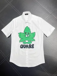 DSQ PHANTOM TURTLE SHIRTS Mens Designer Shirts Brand Clothing Men Short Sleeve Dress Shirt Hip Hop Style High Quality Cotton 841788