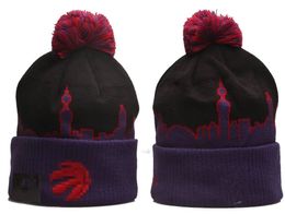 Fashion- Toronto''Raptors''Beanie Knitted Hats Sports Teams Baseball Football Basketball Beanies Caps Women& Men Pom Fashion Winter Top Caps Sport Knit Hats a0