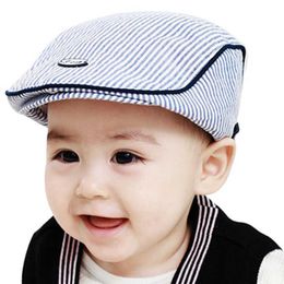 Hats Baby hats Cute Children Stripe Classic Style Fashion Cap Toddler Spring Summer Berets Baseball Caps for Girls boys dropship P230424