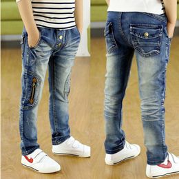 Jeans Kinder Jeans für Jungen Hosen Frühling Herbst Baby Jungen Röhrenjeans Casual Kinder Denim Lange Hose 4 6 8 10 12 Jahre alt 230424