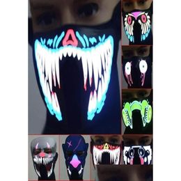 Party Masks Halloween Dj Music Led Party Mask Sound Activated Light Up For Dancing Night Riding Skating Masquerade Xd207572966651 Drop Dhve5