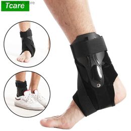 Ankle Support Tcare 1 PC Ank Support Brace Bandage Foot Guard Protector Adjustab Ank Sprain Orthosis Stabilizer Plantar Fasciitis Wraps Q231124