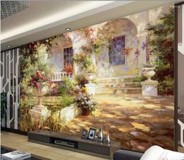 Wallpapers Art Mural For Living Room Large Painting Home Decor Mediterranean Landscape Oil Paintings Custom Any Size Wallpaper