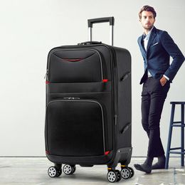 Suitcases Large Capacity Luggage Men's Oxford Bra-rod Case Sturdy And Durable 28 "24" 26 Password Travel Leather