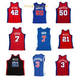 Elton Brand r Basketball Jersey Los Lamar Odom Miles Corey Maggette Quentin Richardson Mitchell and Ness Throwback Jerseys Red
