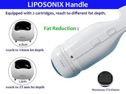Treatment Heads Cartridge For Liposonic 0.8Cm & 1.3Cm Body Sliming Fat Removal Machine