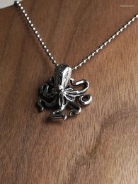 Pendant Necklaces Fashion Punk Octopus Stainless Steel Necklace Vintage Gothic Tentacle Party Gift Unisex Hip Hop Jewellery Wholesale