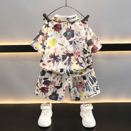 Completi Abbigliamento Bambini Da ragazzo Estate Manica corta 2023 Nuovi vestiti alla moda Ragazzino Pi Shuai Bambino Due pezzi