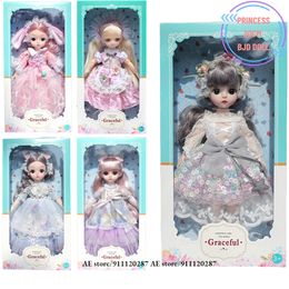 Dolls 30cm Princess Angel BJD Doll GD18 23 Movable Joints 12" 16 Scale Cute Action Figure Model Girl Baby Shower Birthday Gift Toys 231124