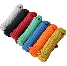 Climbing Ropes 12mm Climbing Rope Outdoor Tree Rock Equipment Mountaineering Lifeline Emergency Survival Safety Gear Escape Rescue Static Rope 231124