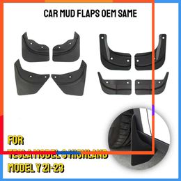 New Mud Flaps for Tesla Model 3+ Highland 2024 Model Y 2021 2022 2023 Mudflaps Splash Guards Mudguards Front Rear Fender Protector