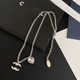 Pendant Necklaces Designer Necklace 925 Silver Love Diamond Choker Wedding Party Pendant Necklace Fashion Women Stainless Steel Jewellery Chokers Luxury Jewellery